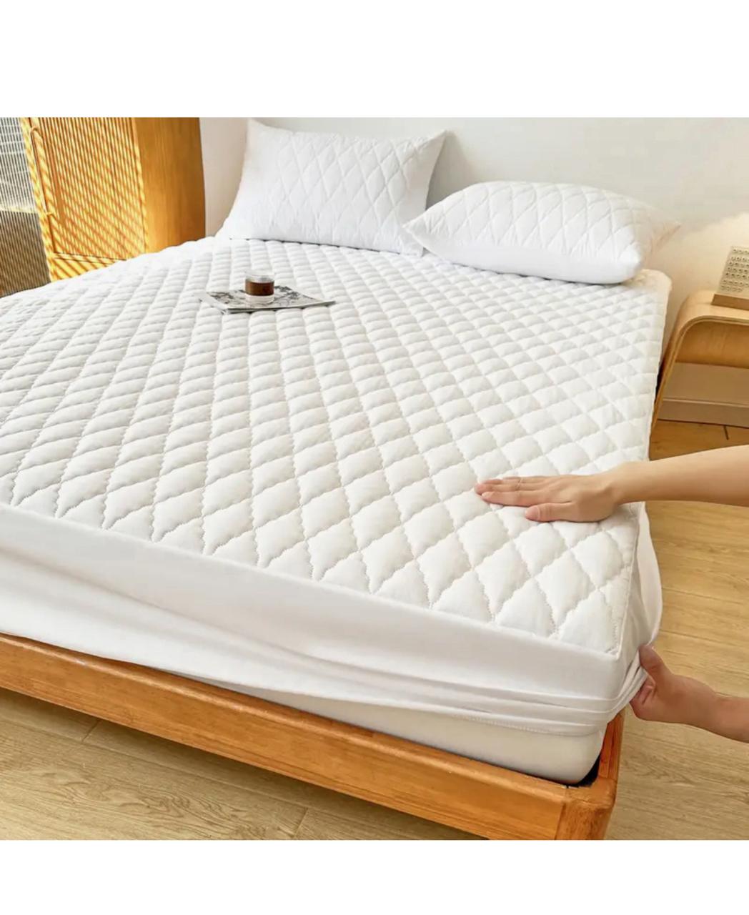 Protector de colchon tipo pulman premium + tensores de colchon