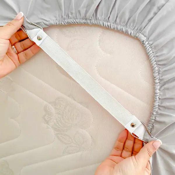 Protector de colchon tipo pulman premium + tensores de colchon